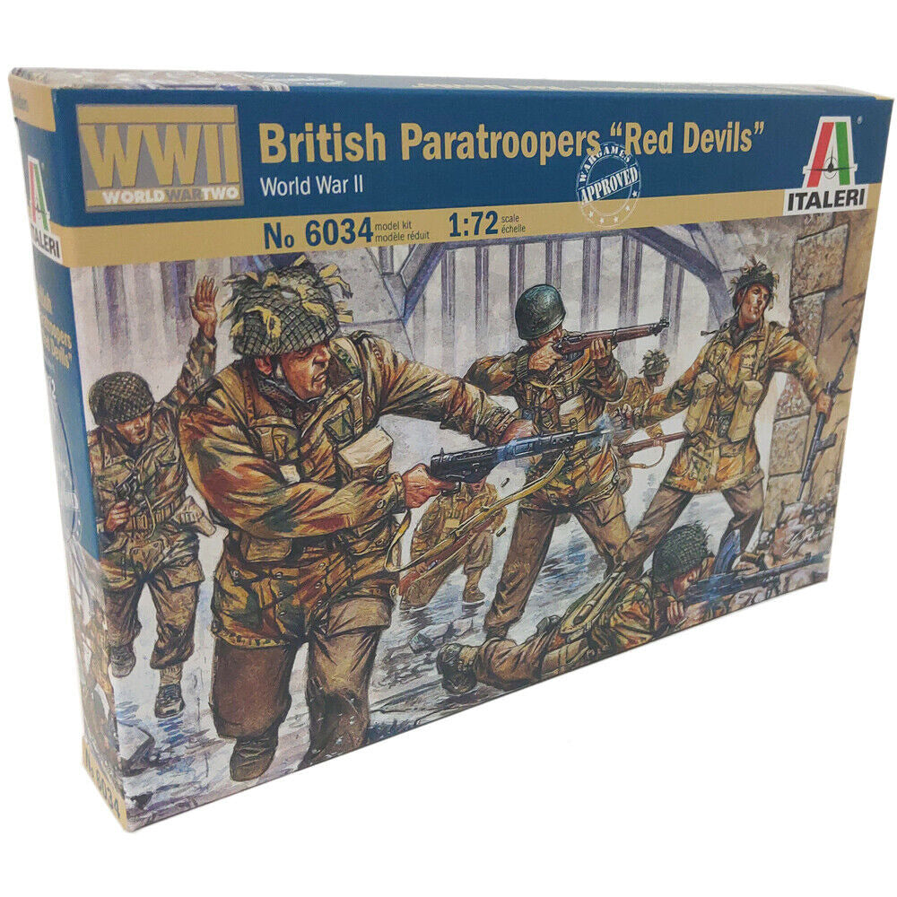 Italeri British WW2 Red Devils Paratroopers - 1:72 Second World War Plastic Soldiers