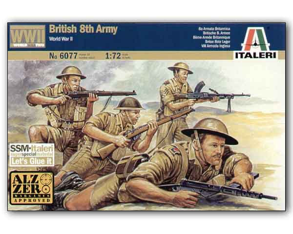 Italeri British WW2 Infantry - 1:72 Scale World War 2 Plastic Soldiers